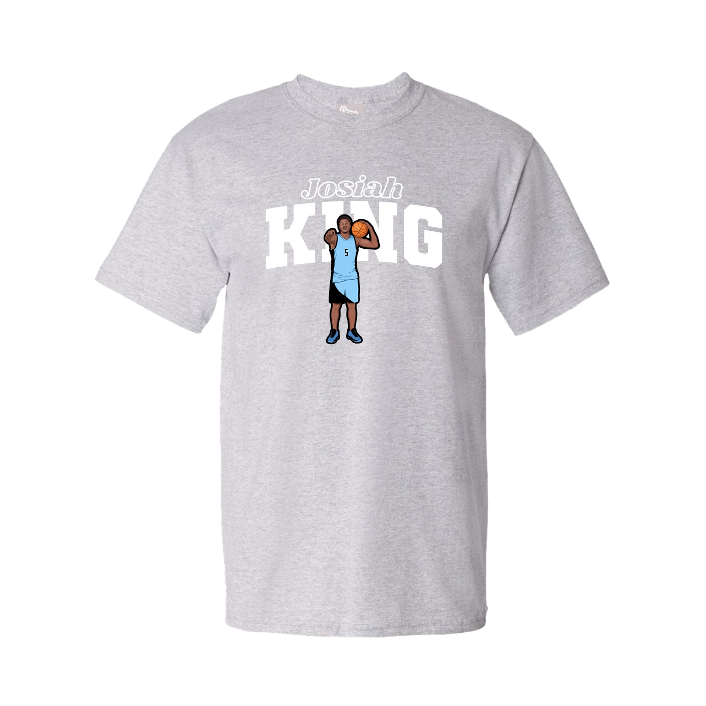 Youth Tee — Name Arch in Grey