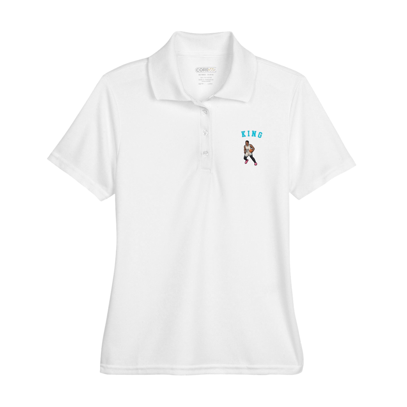 Womens Performance Polo — Shirsey Arch in White