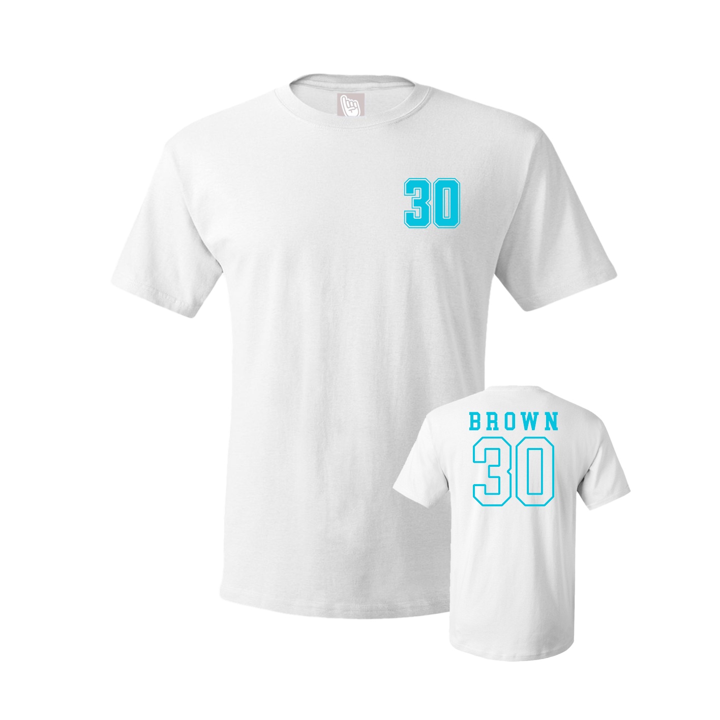 Youth Tee — Chest Back in White