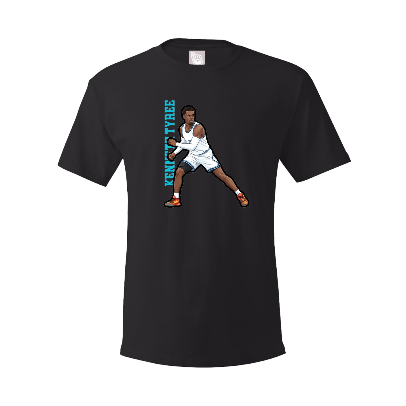Youth Tee — Name Vertical in Black