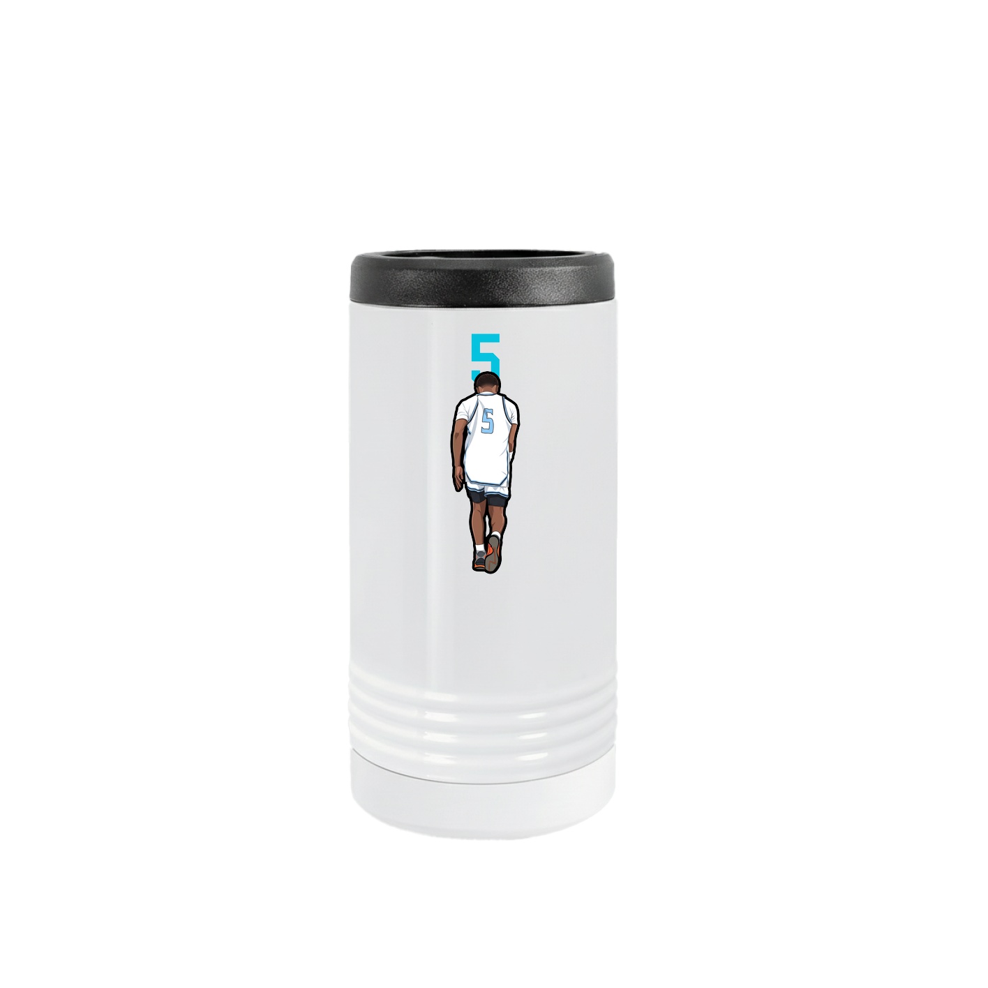 Slim Beverage Holder — Number Top in White