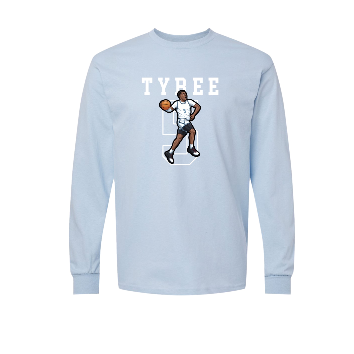 Long Sleeve Tee — Shirsey in Light Blue