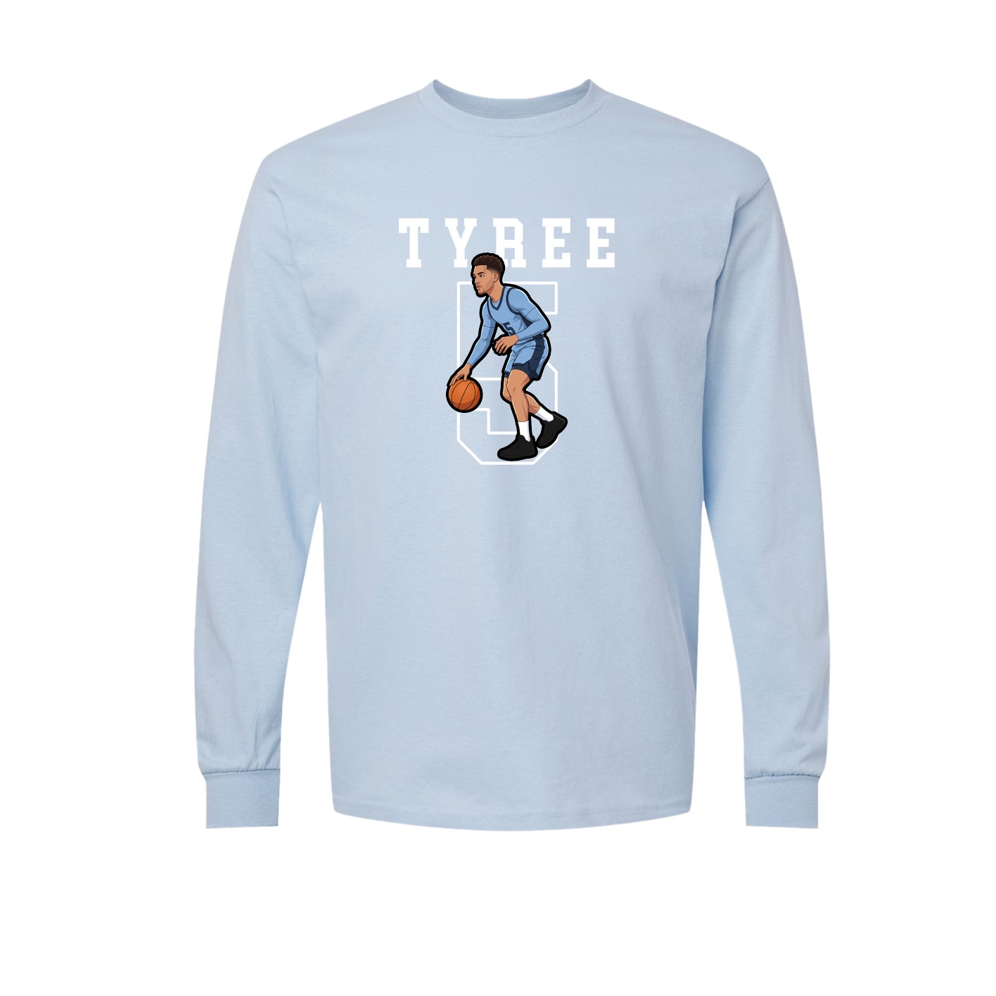 Long Sleeve Tee — Shirsey in Light Blue