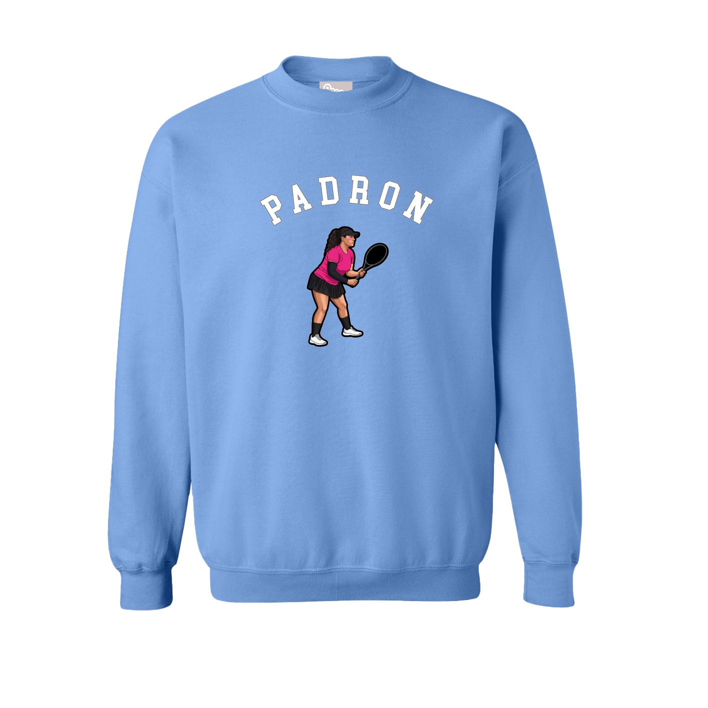 Fleece Crew — Shirsey Arch in Powder Blue