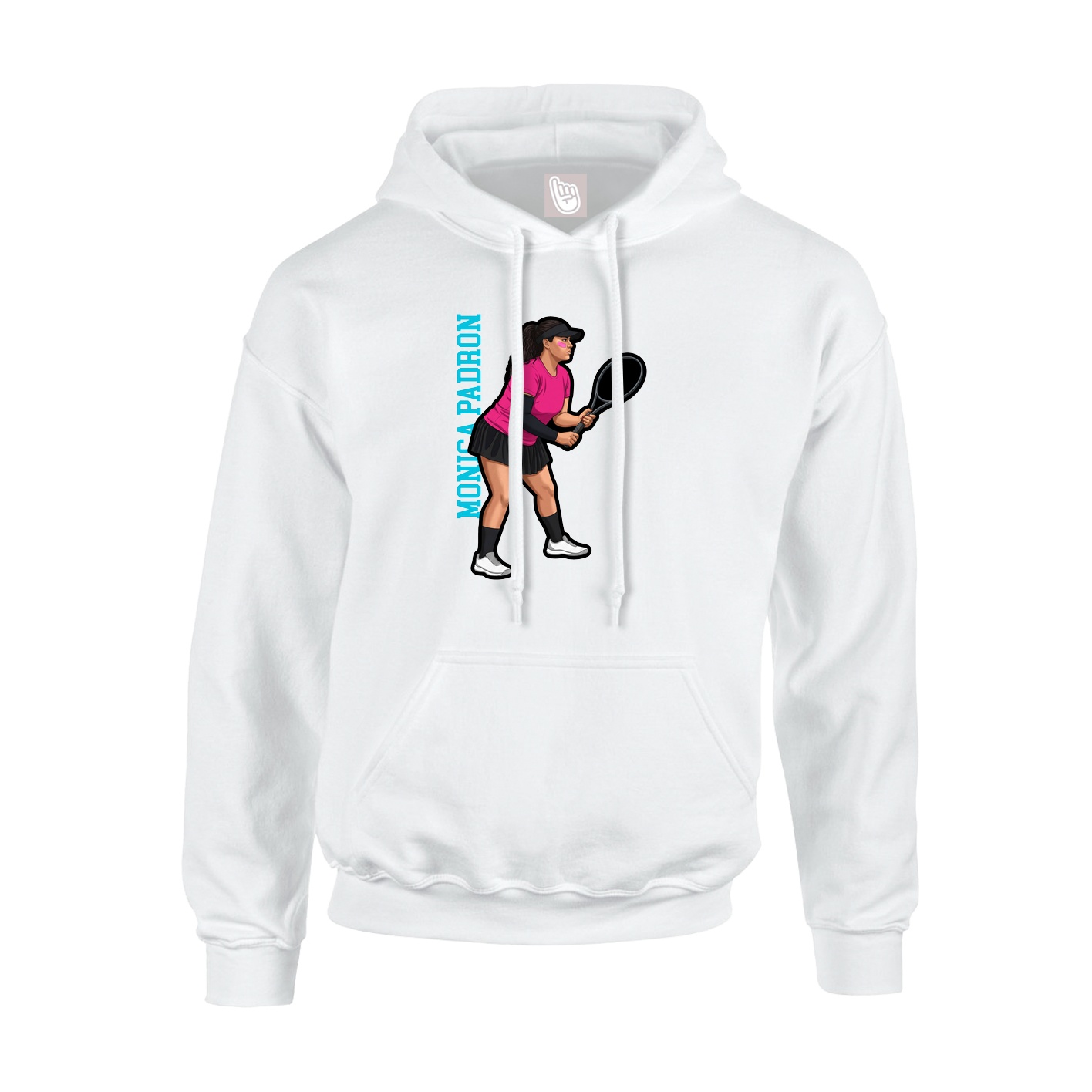 Hoodie — Name Vertical in White