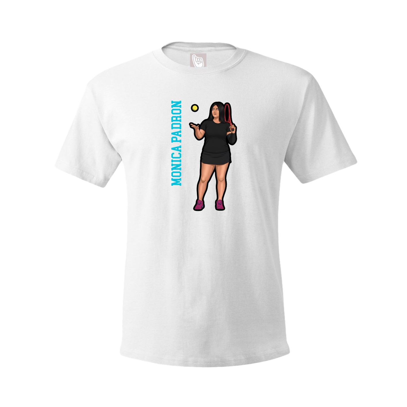 Tee — Name Vertical in White