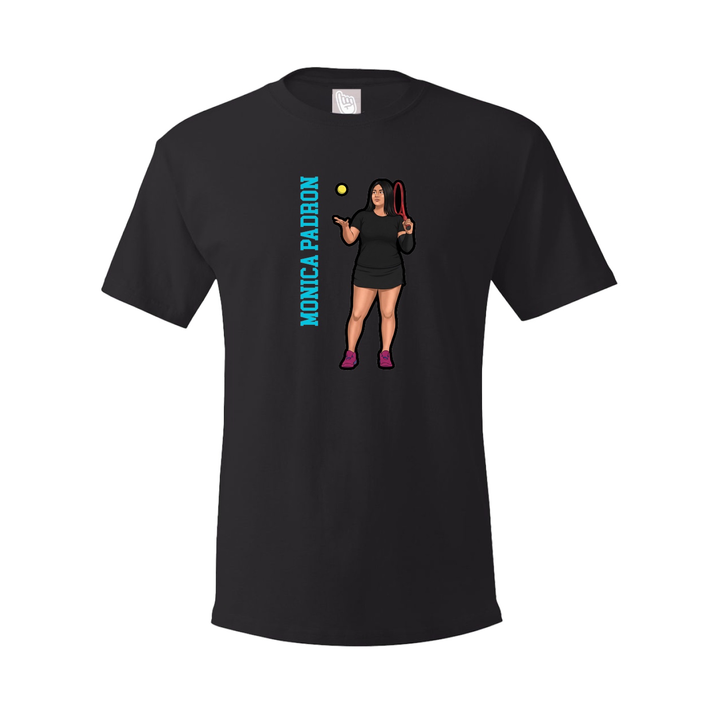 Youth Tee — Name Vertical in Black