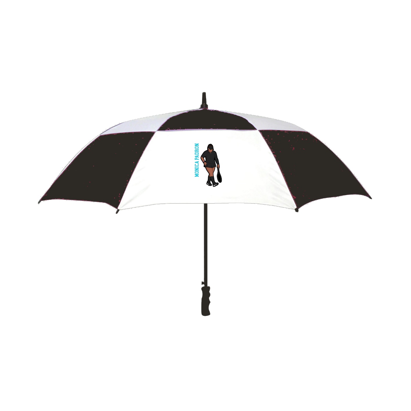 Golf Umbrella — Name Vertical in Black