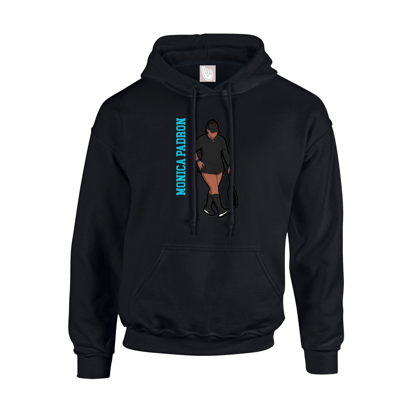 Hoodie — Name Vertical in Black