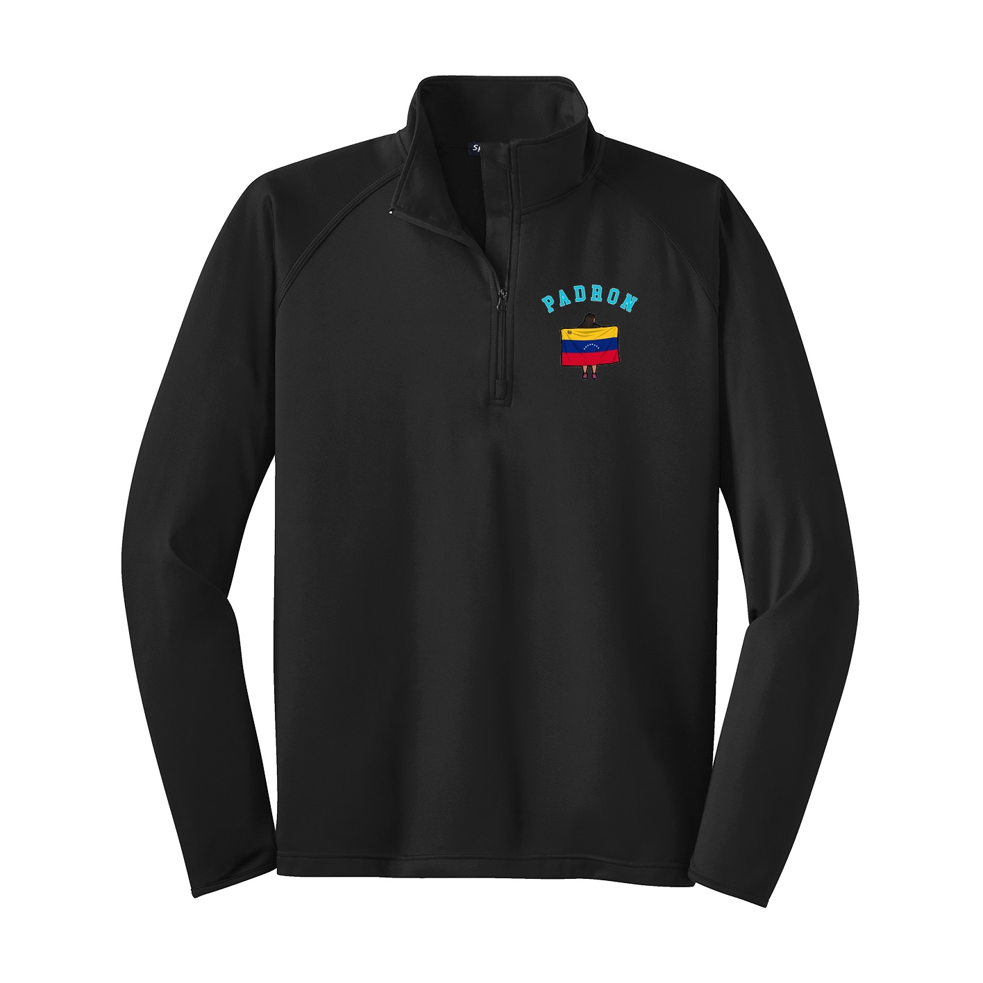 Q-Zip Pullover — Shirsey Arch in Black