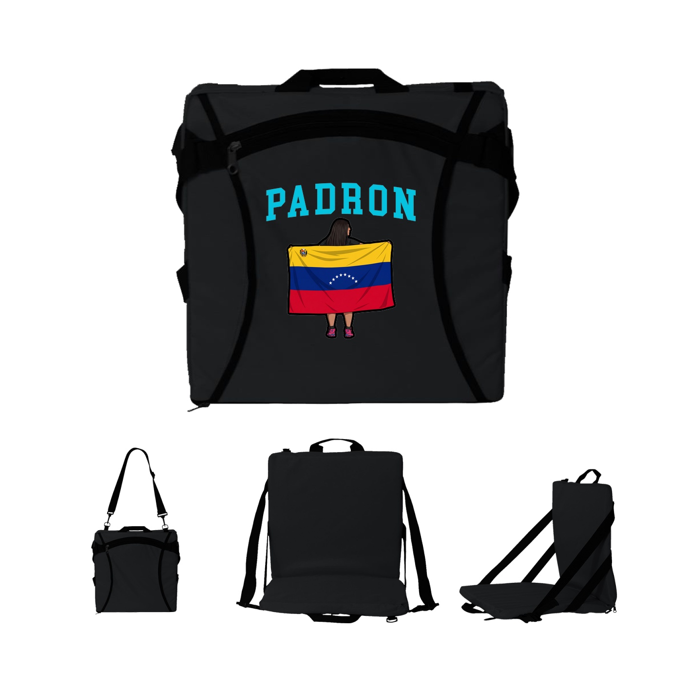 Folding Stadium Seat — Shirsey in Black