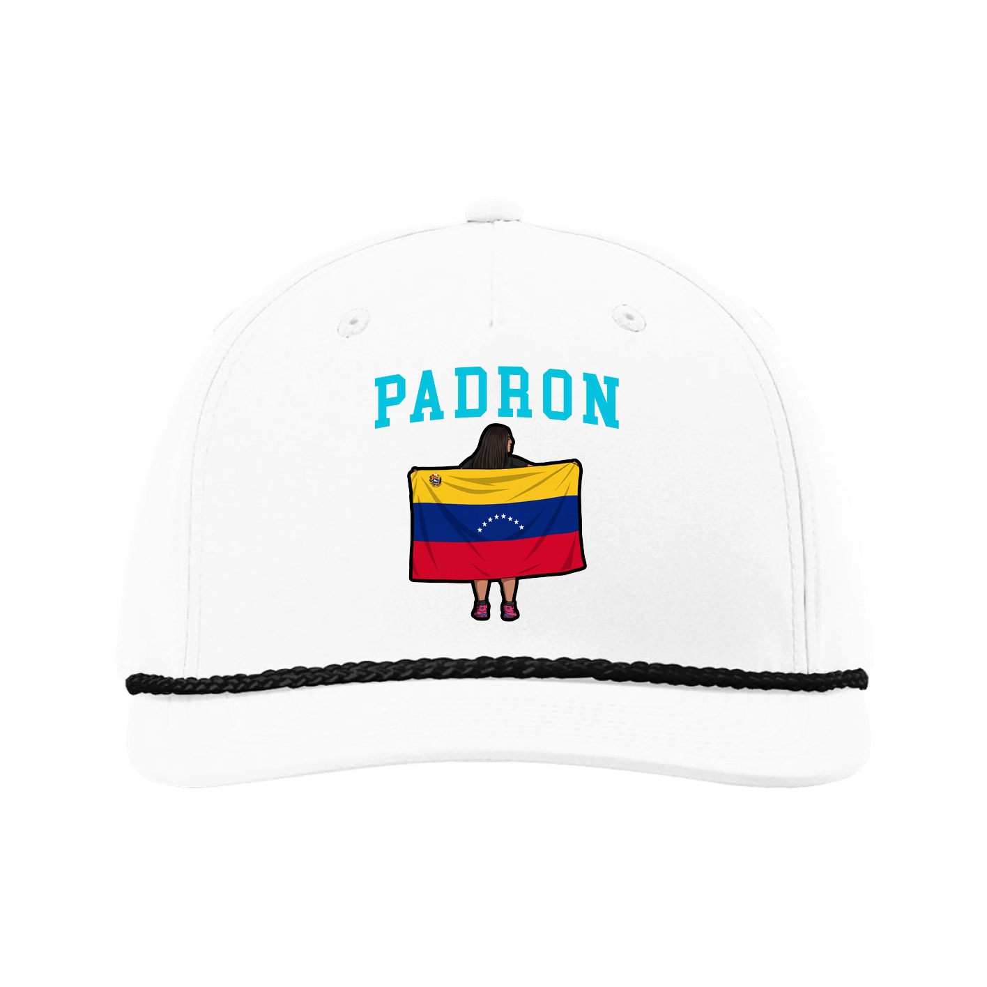 Five-Panel Classic Rope Cap — Shirsey in White