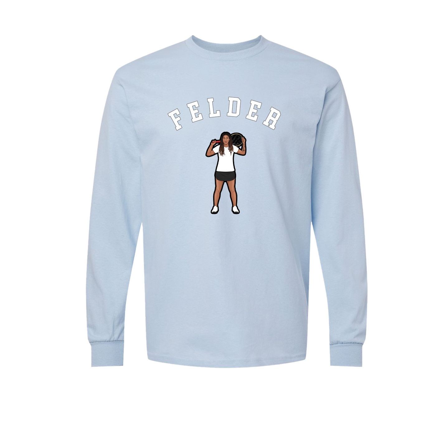 Long Sleeve Tee — Shirsey Arch in Light Blue