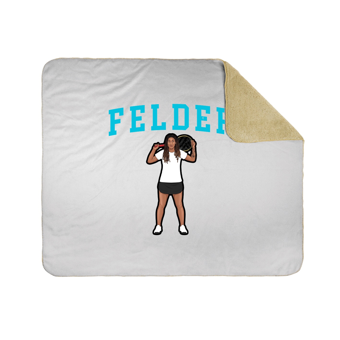 Throw Blanket — Shirsey in White