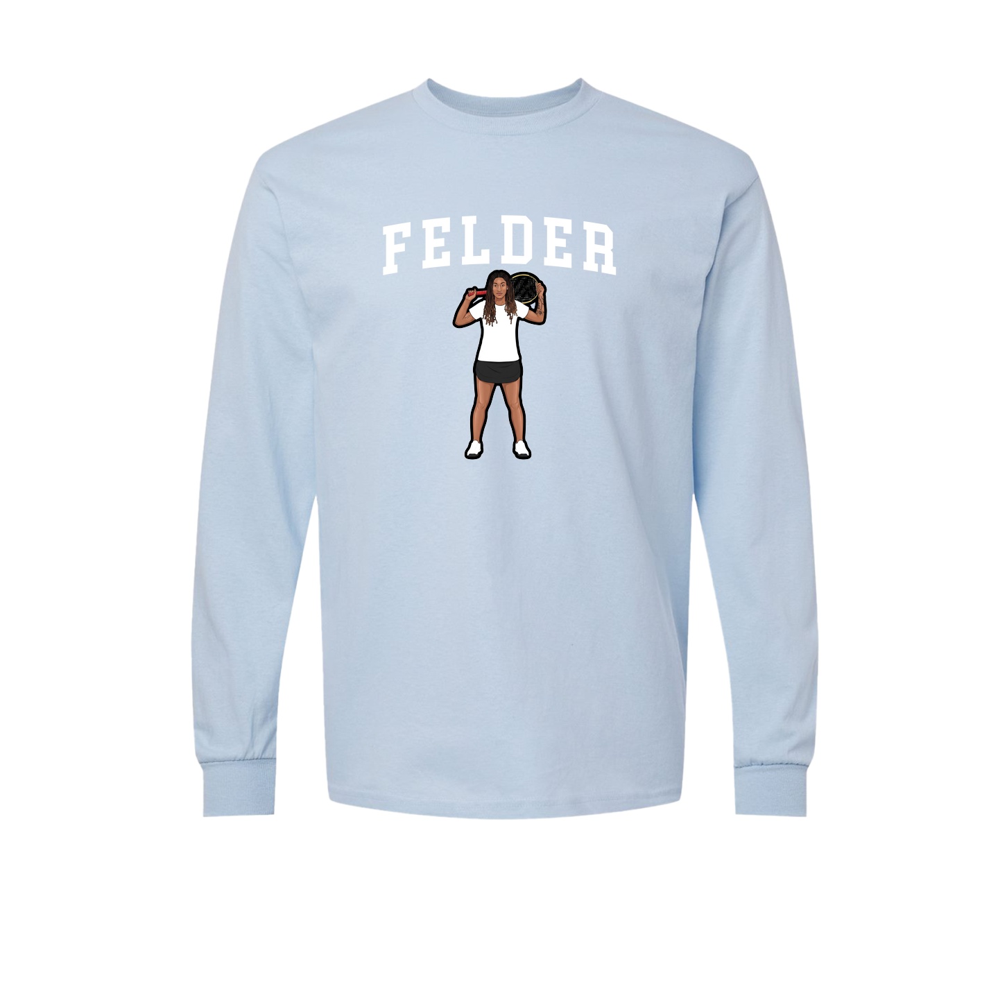 Long Sleeve Tee — Shirsey in Light Blue