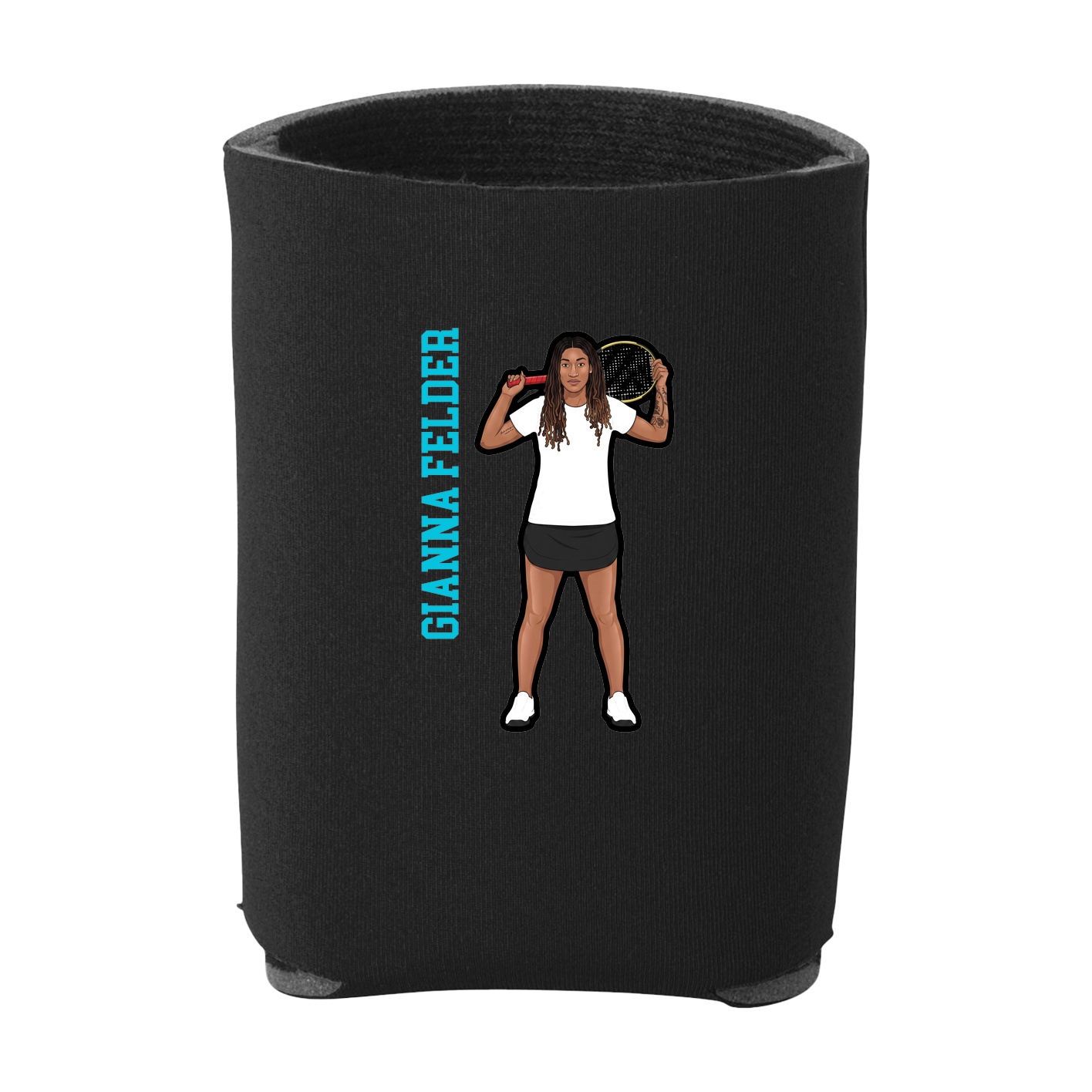 Can Holder — Name Vertical in Black
