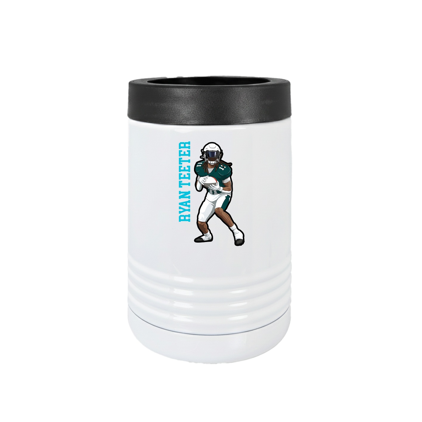 Beverage Holder — Name Vertical in White