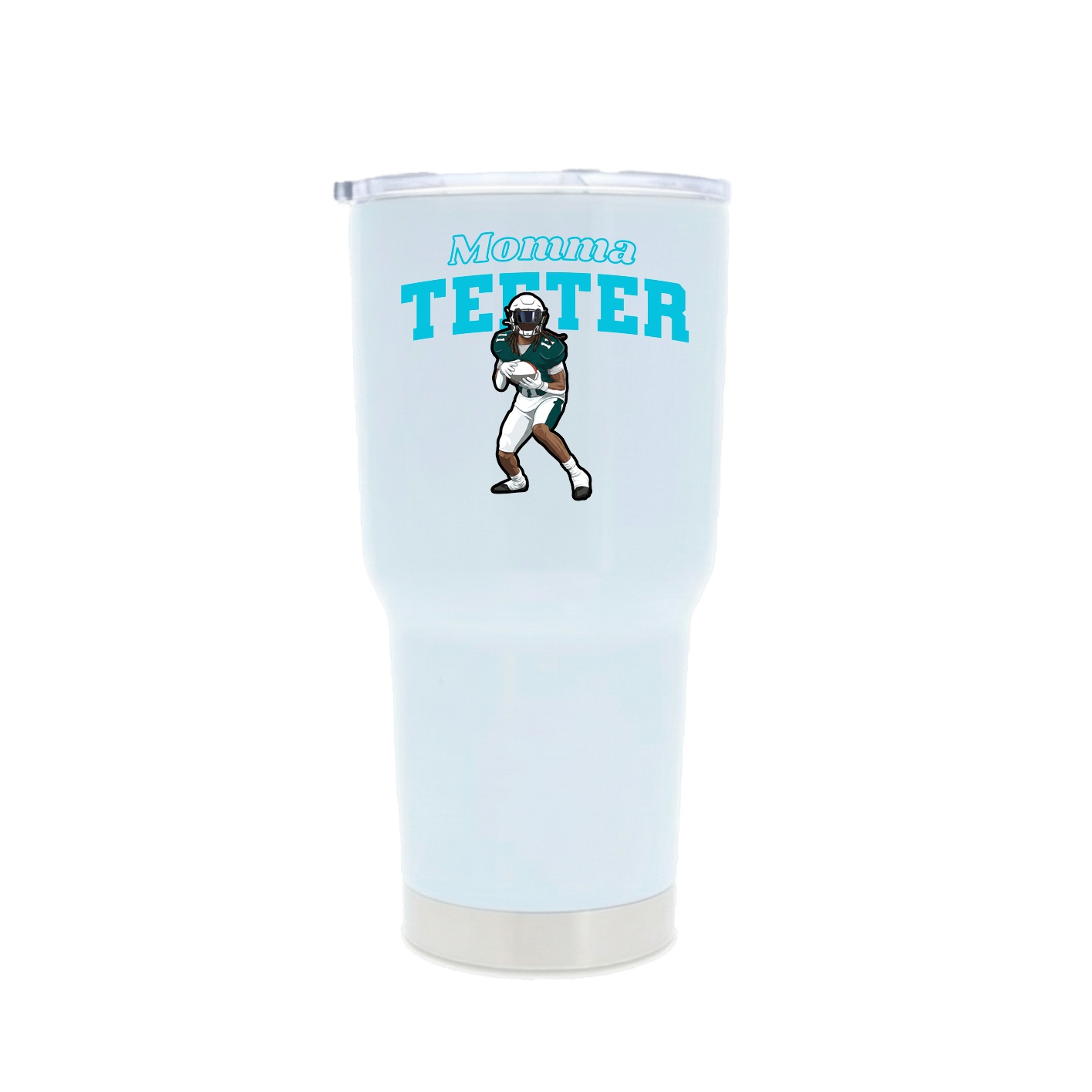30oz Stainless Steel Tumbler — Mothers Day Block in White
