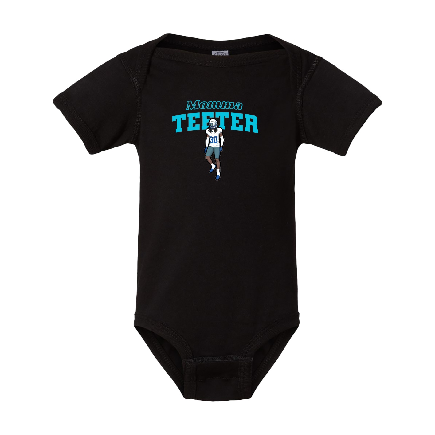 Baby Onesie — Mothers Day Block in Black