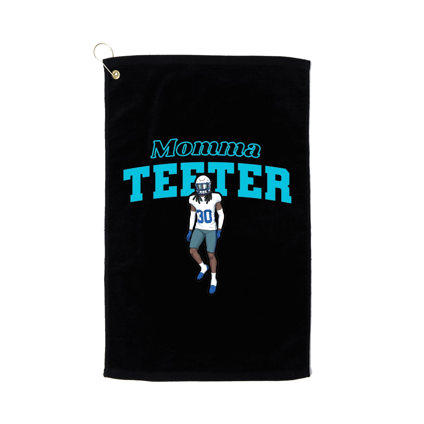 Golf Towel — Mothers Day Block in Black