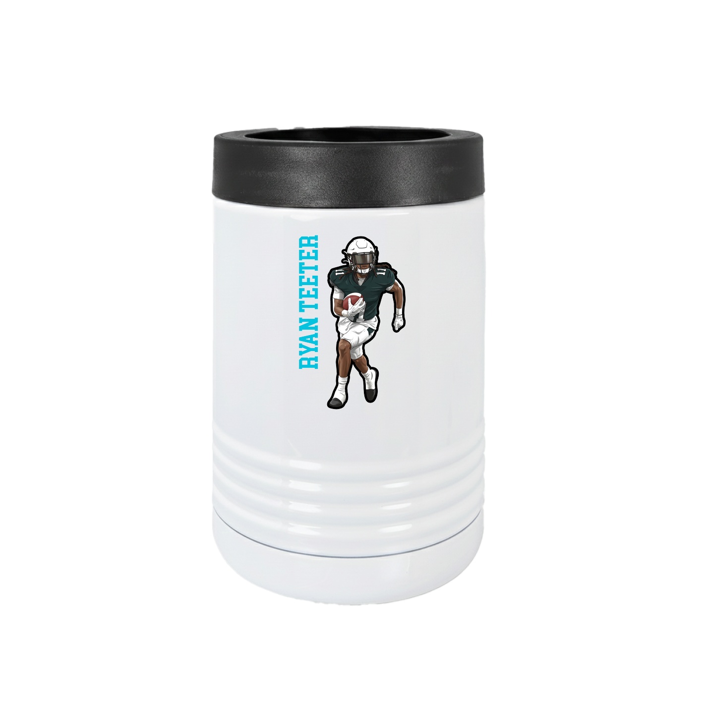 Beverage Holder — Name Vertical in White