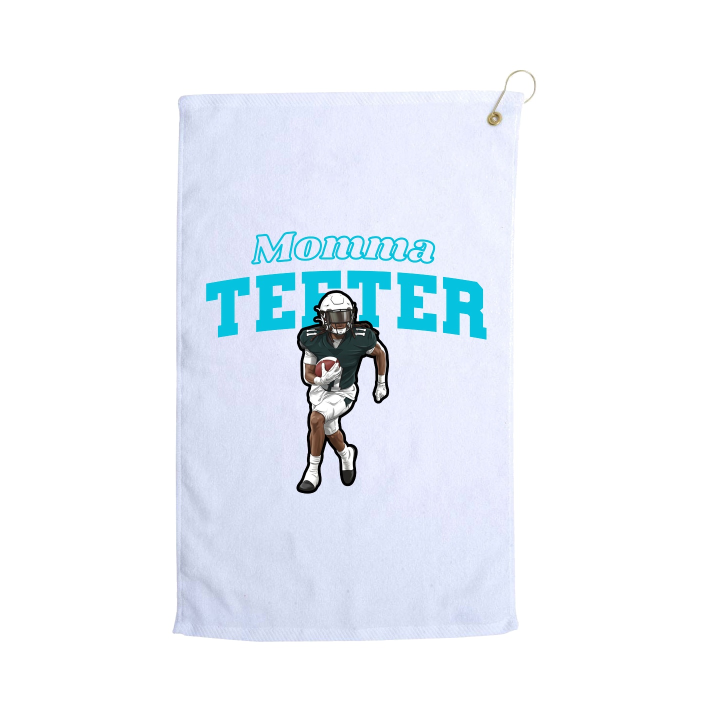 Golf Towel — Mothers Day Block in White