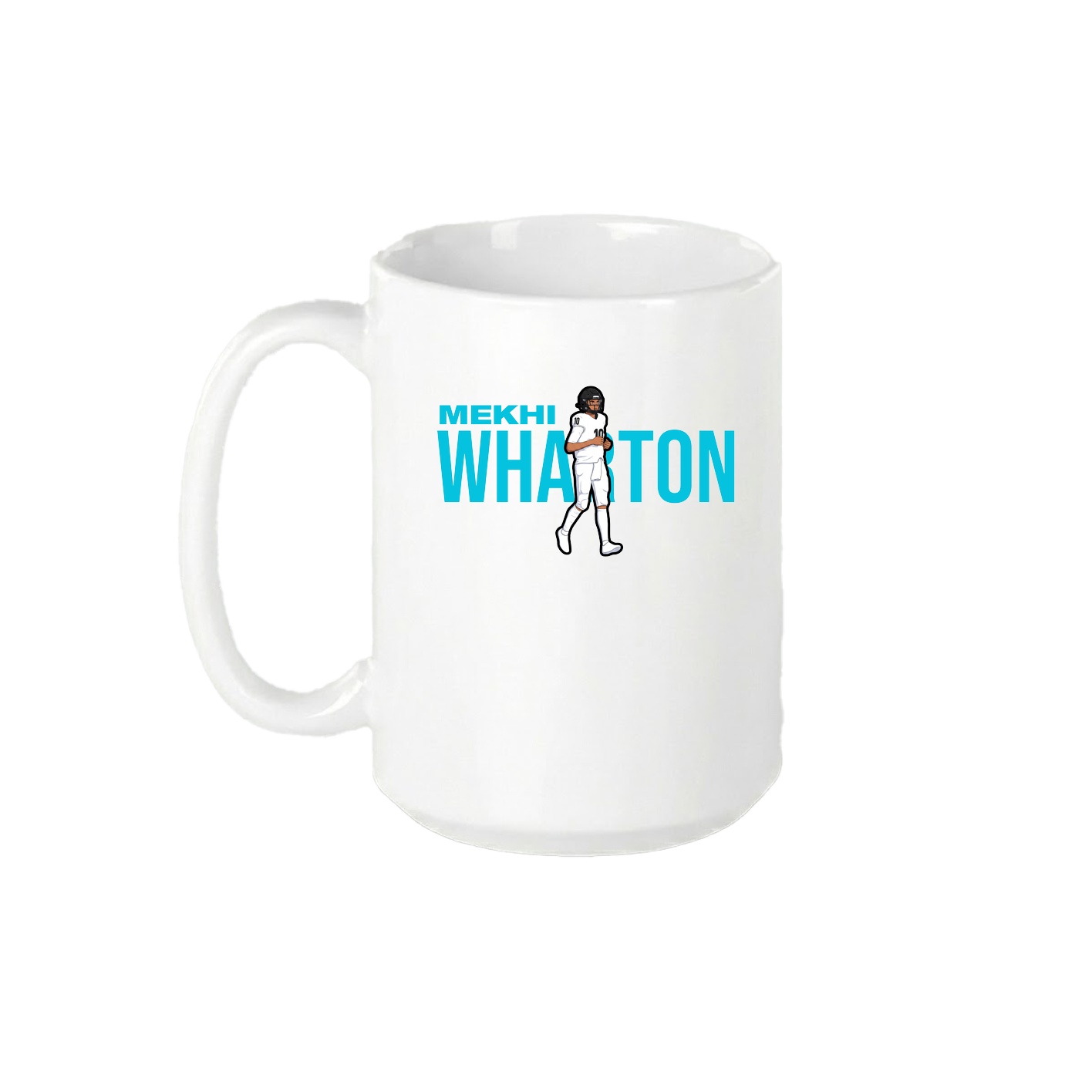 15oz Coffee Mug — Player Name in White