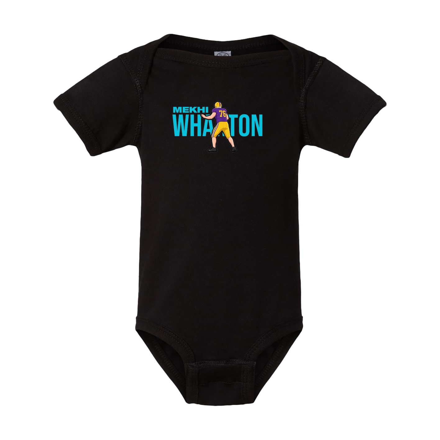 Baby Onesie — Player Name in Black