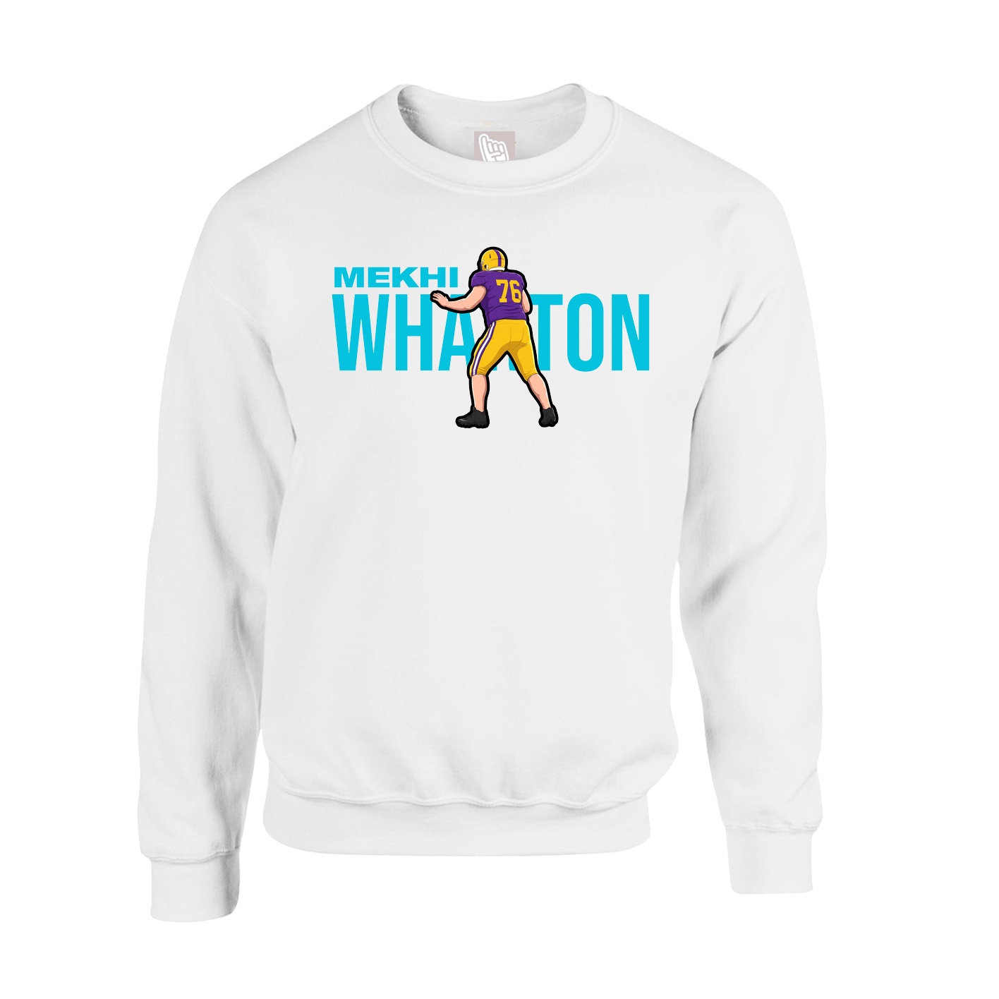Fleece Crew — Player Name in White