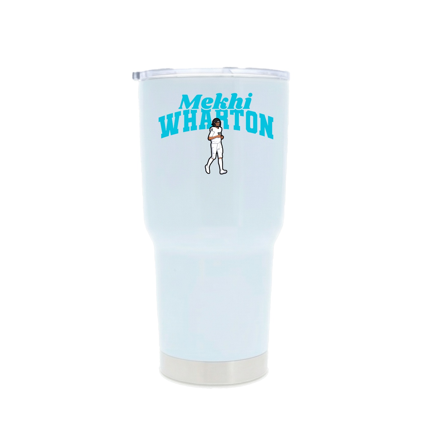 30oz Stainless Steel Tumbler — Signature Arch in White