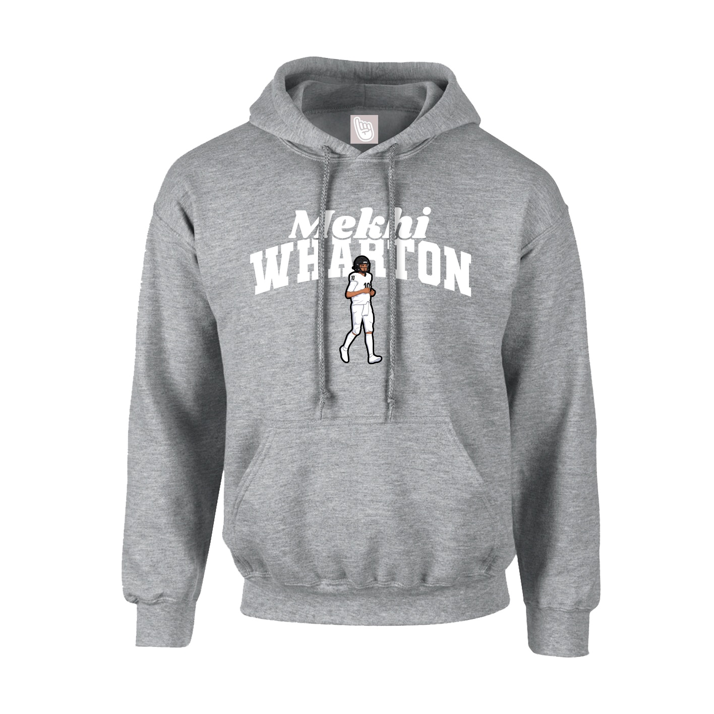 Youth Hoodie — Signature Arch in Grey
