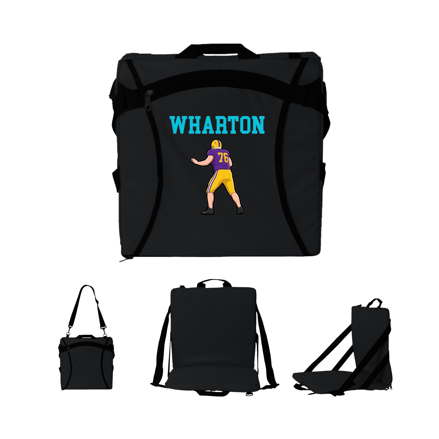Folding Stadium Seat — Shirsey in Black