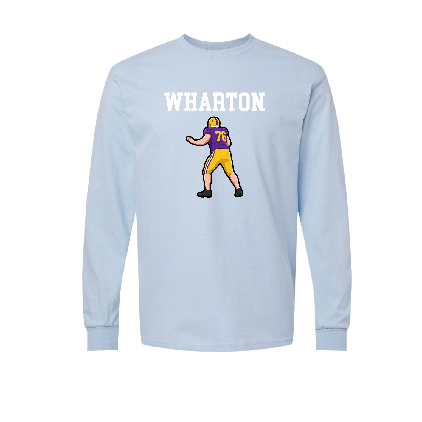 Long Sleeve Tee — Shirsey in Light Blue