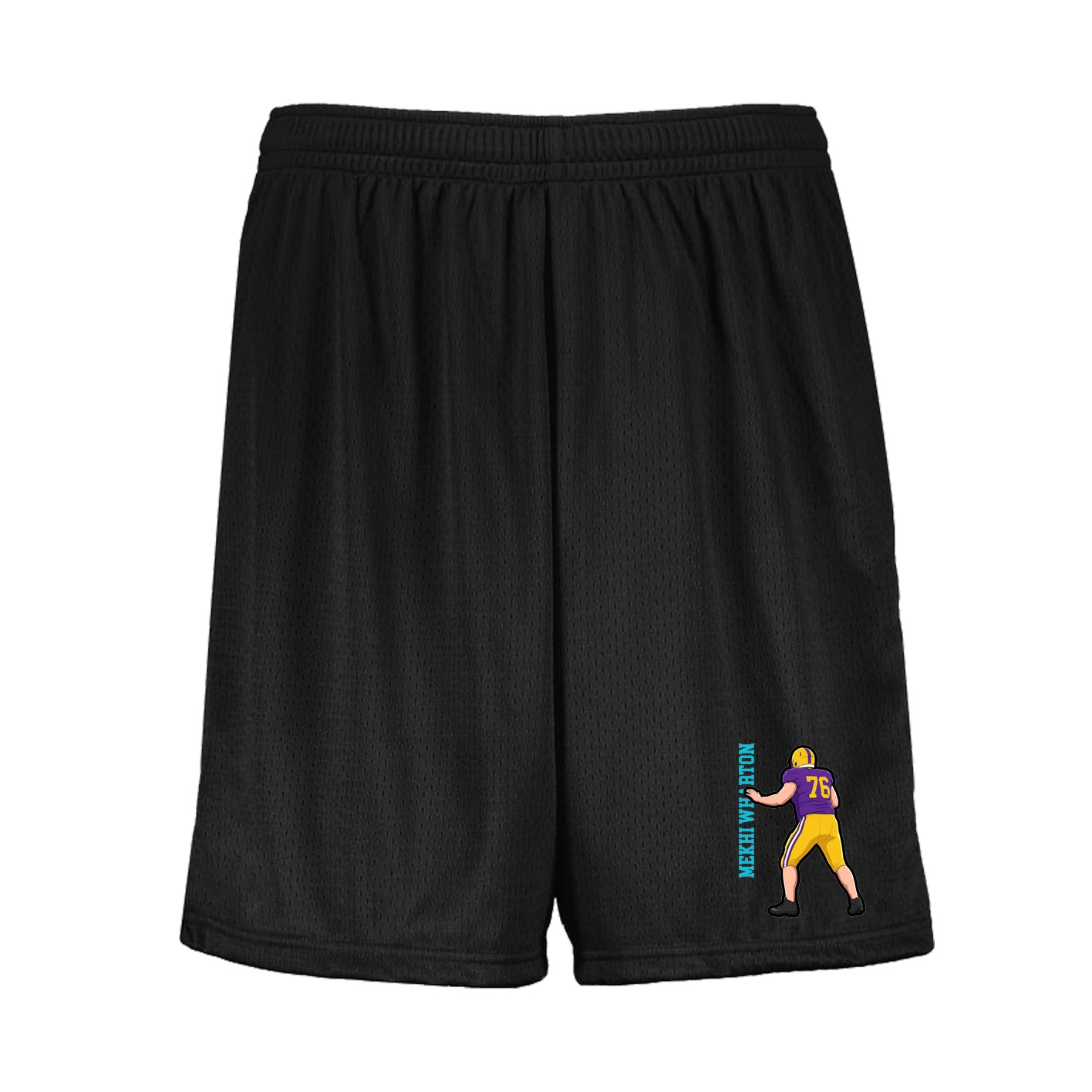 Shorts — Name Vertical in Black