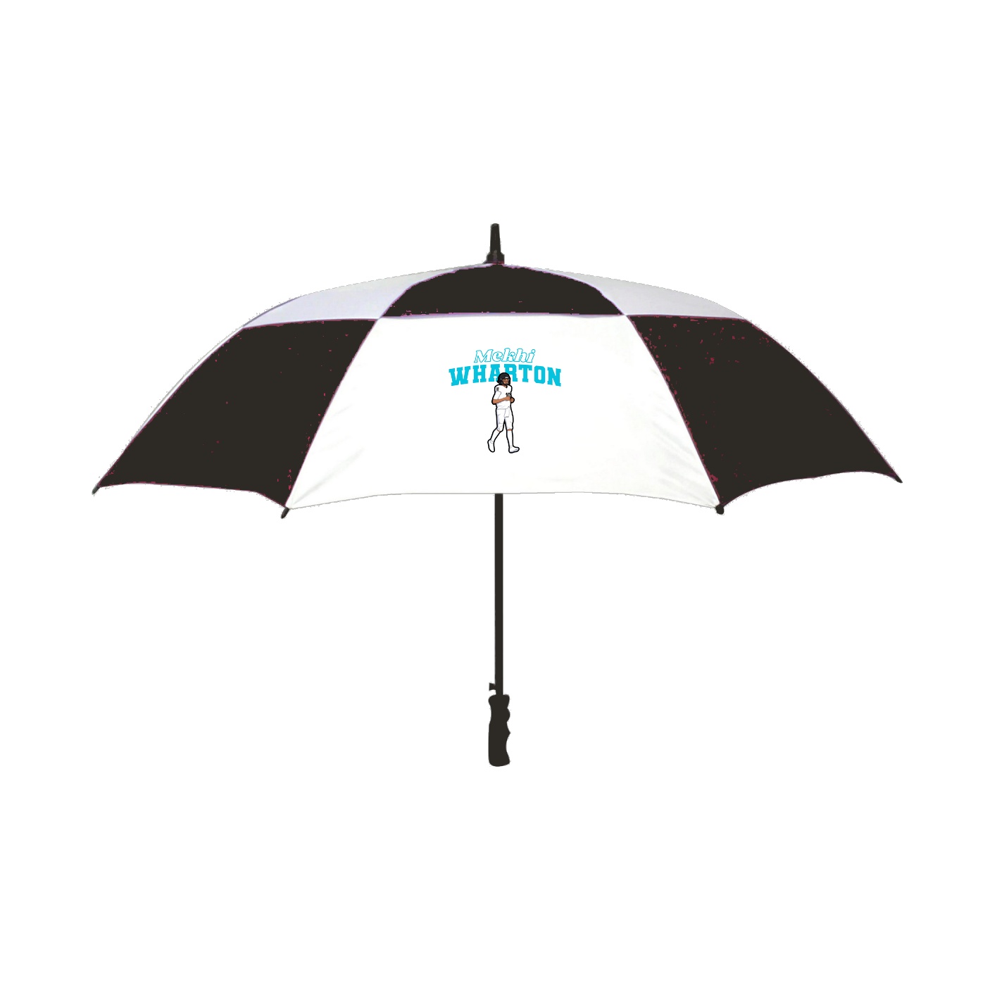 Golf Umbrella — Name Arch in Black