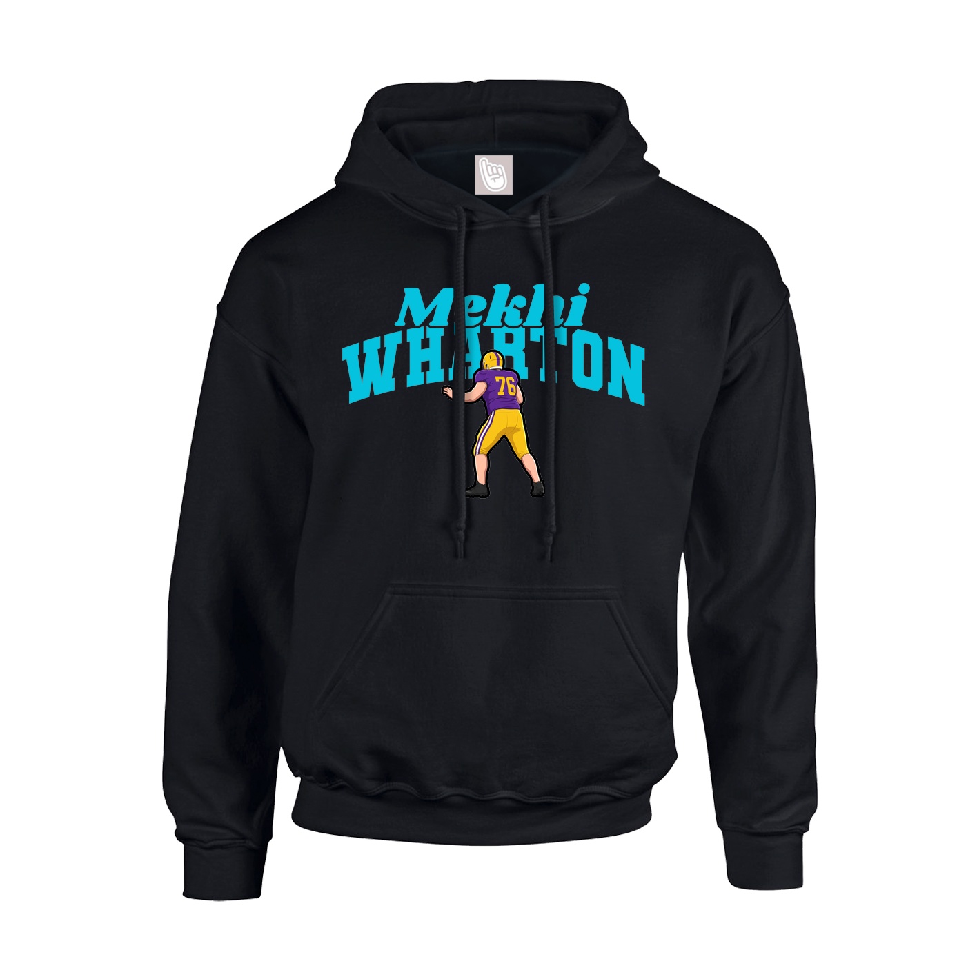Youth Hoodie — Signature Arch in Black