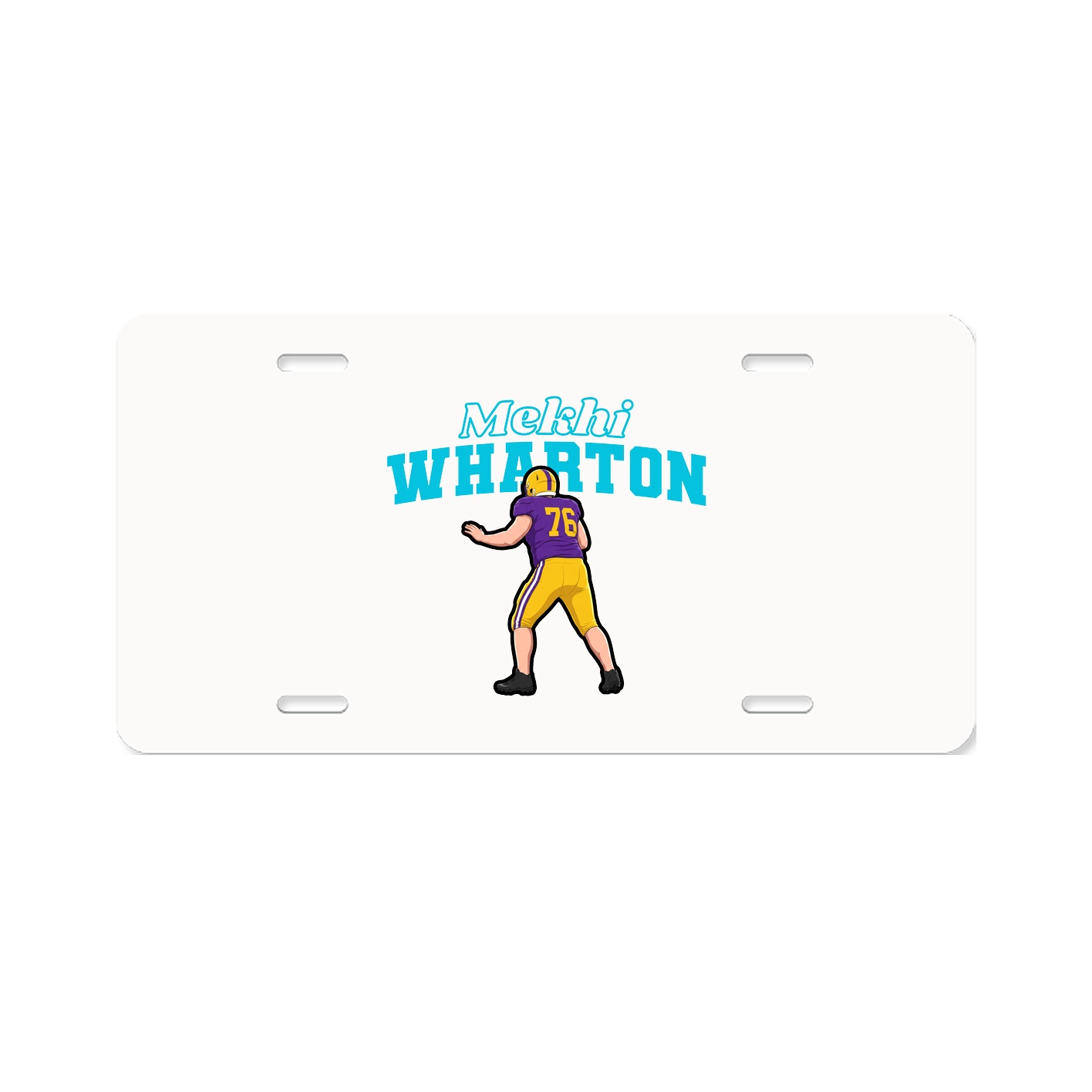 License Plate — Name Arch in Classic