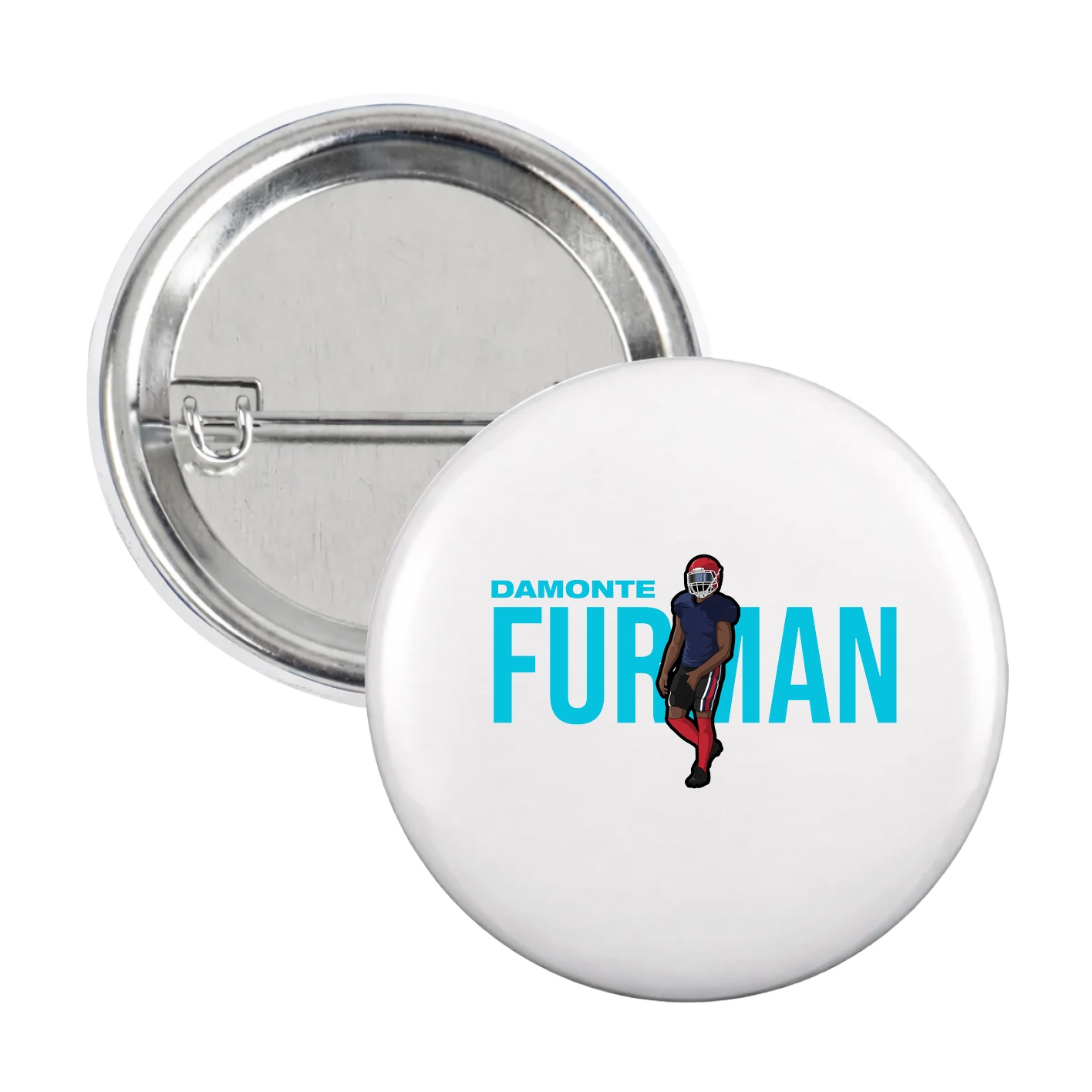 Game Day Button — Player Name in White