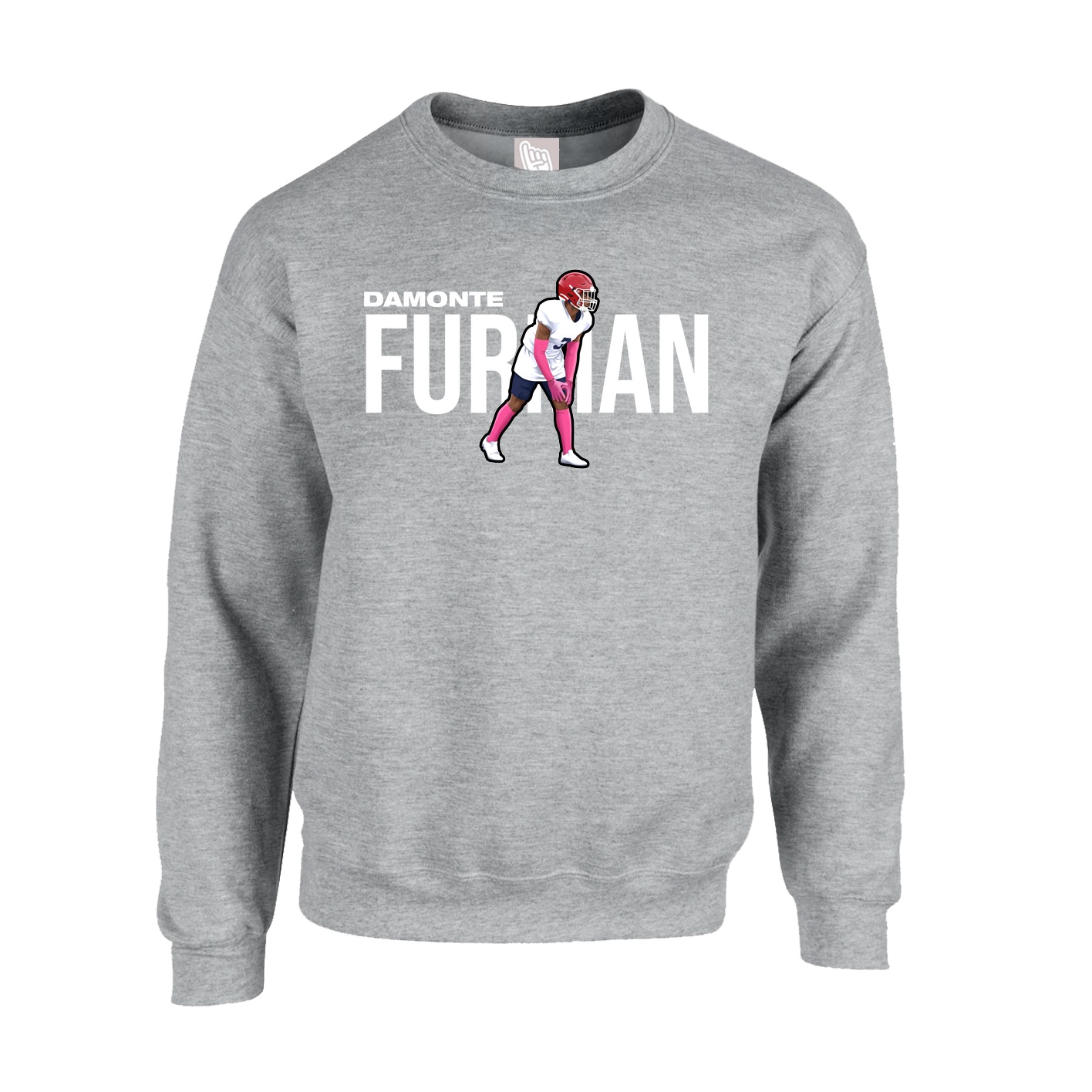 Fleece Crew — Player Name in Grey