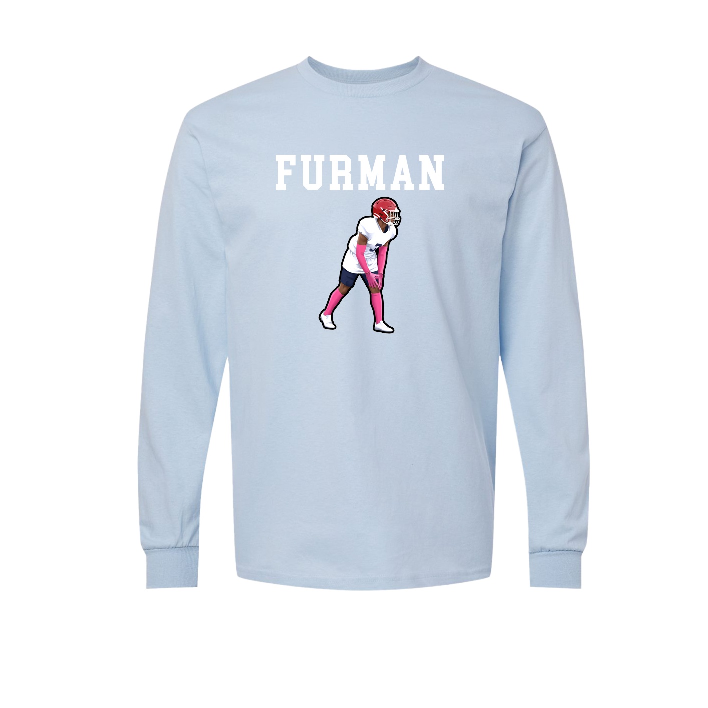 Long Sleeve Tee — Shirsey in Light Blue