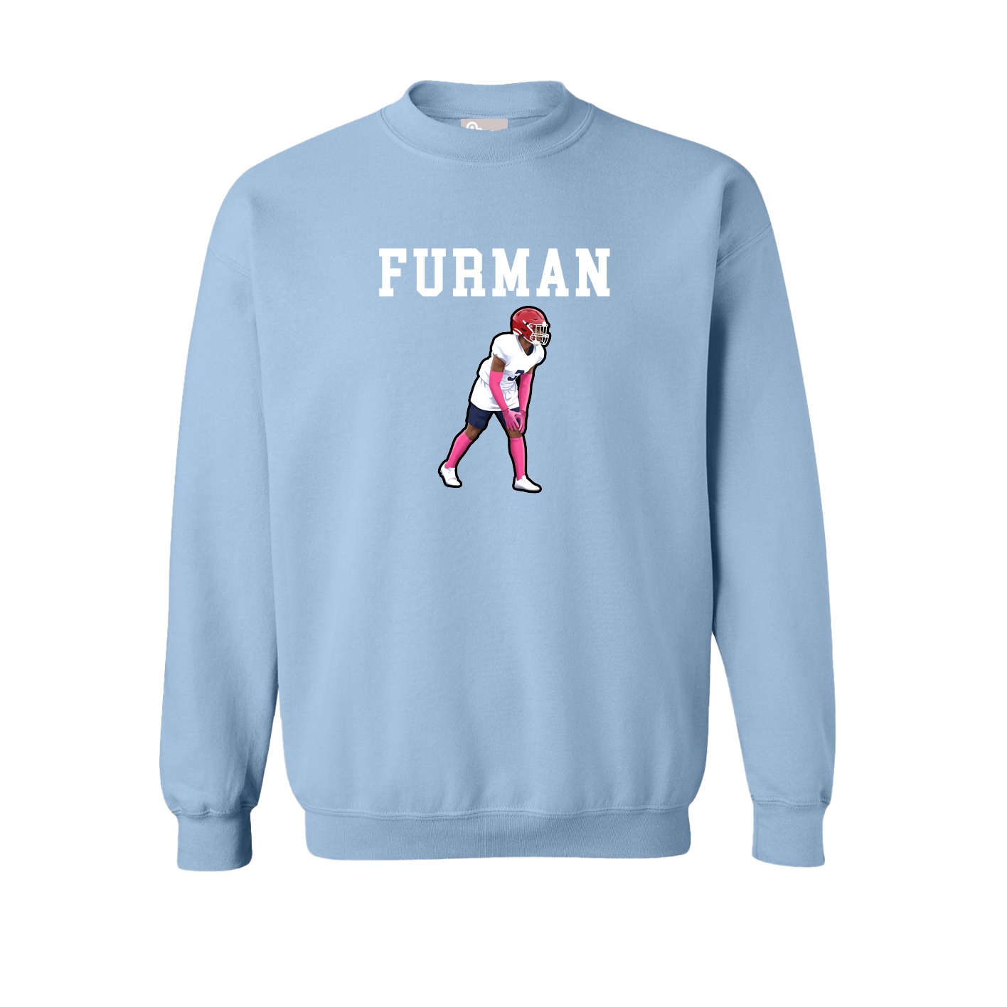 Fleece Crew — Shirsey in Light Blue