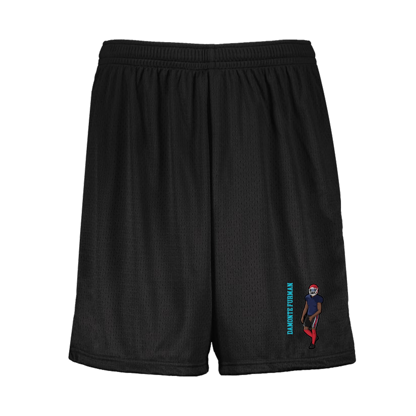 Shorts — Name Vertical in Black
