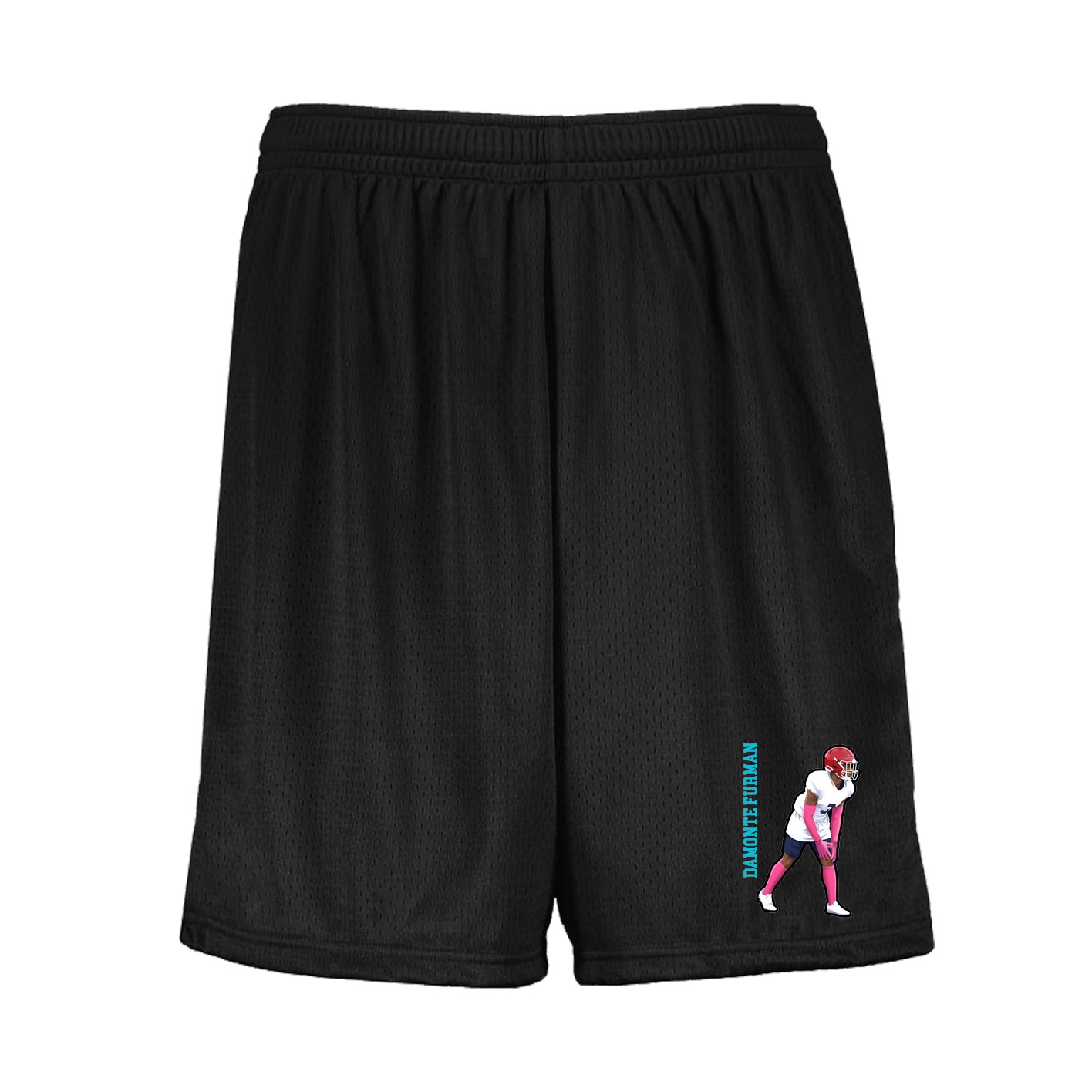 Shorts — Name Vertical in Black
