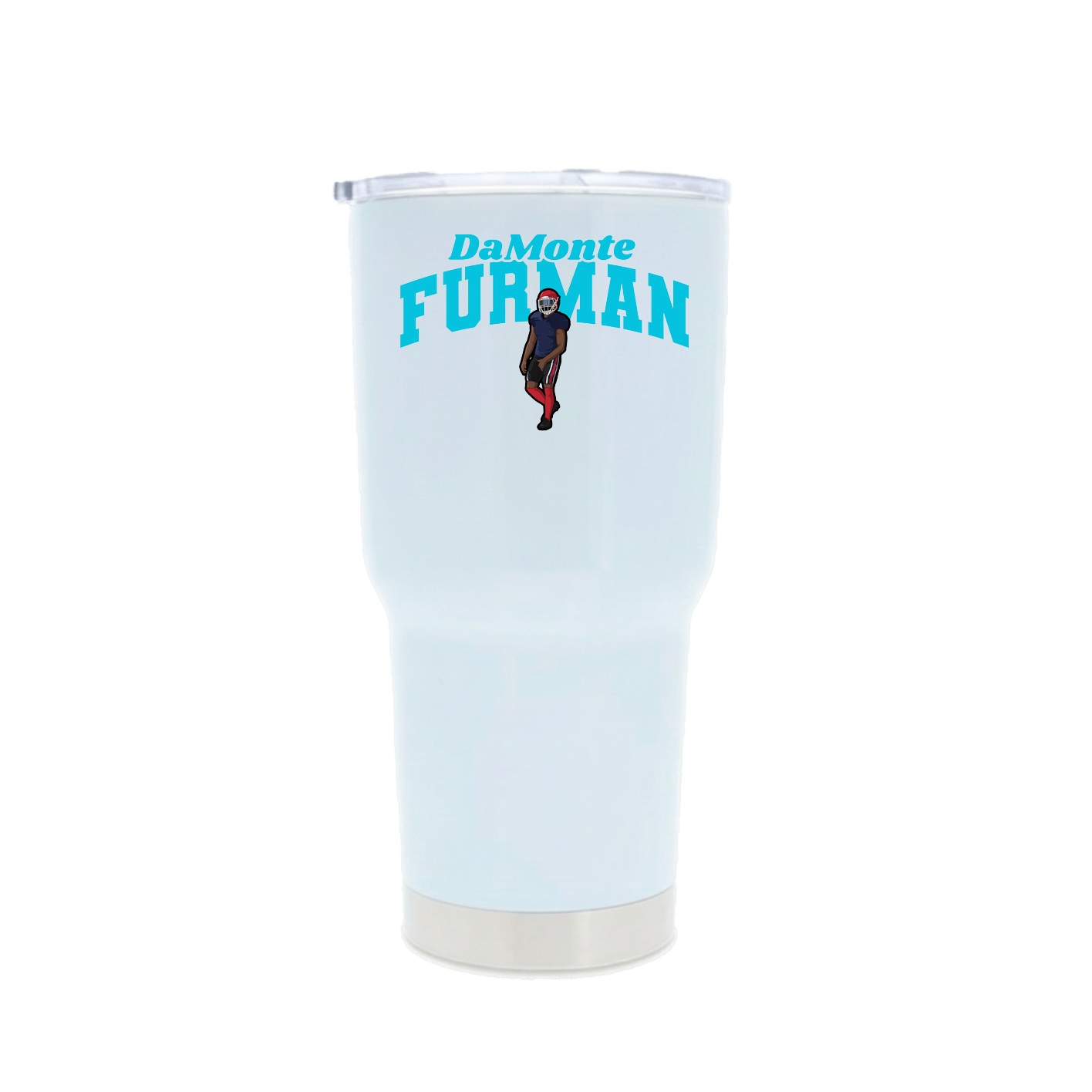 30oz Stainless Steel Tumbler — Signature Arch in White