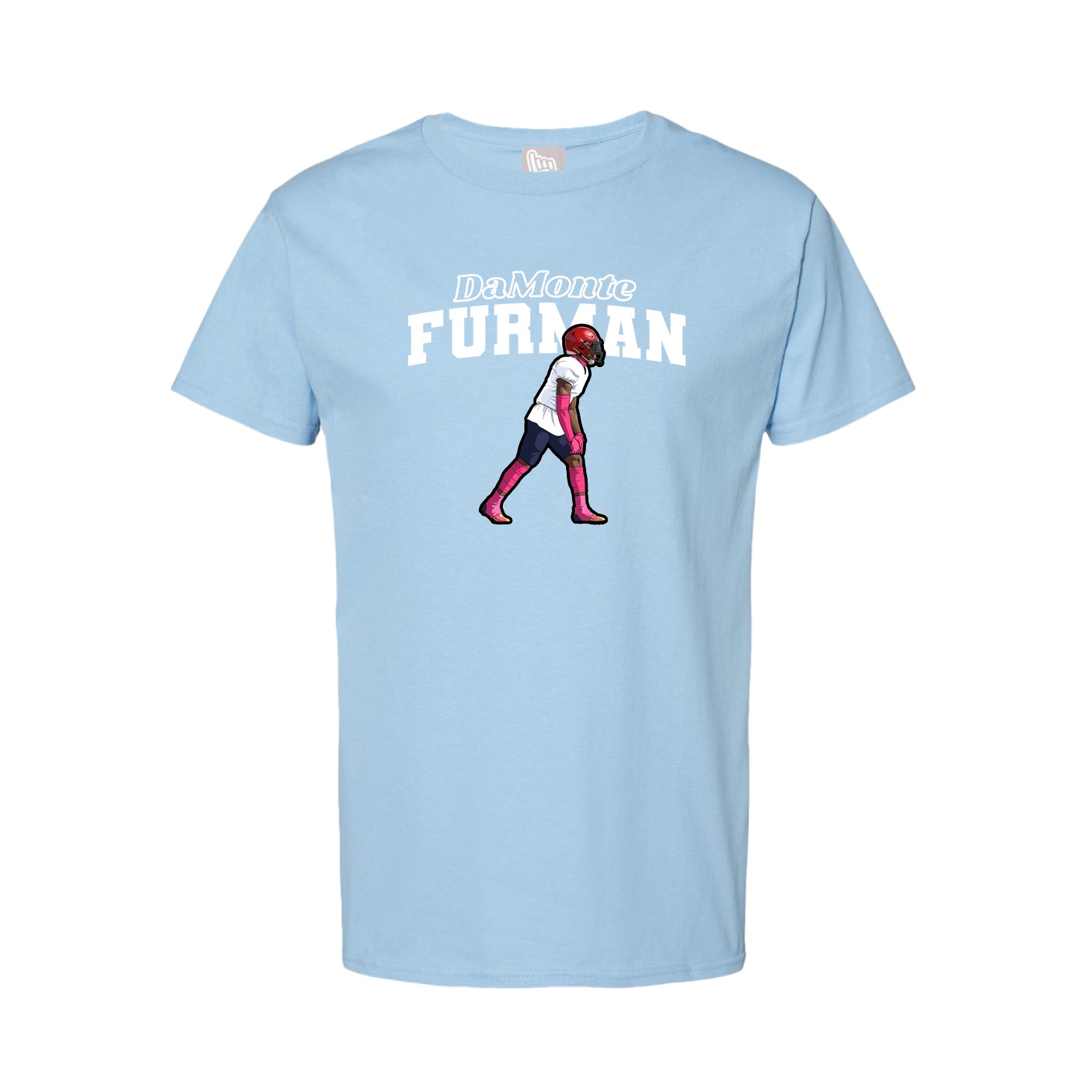 Youth Tee — Name Arch in Light Blue