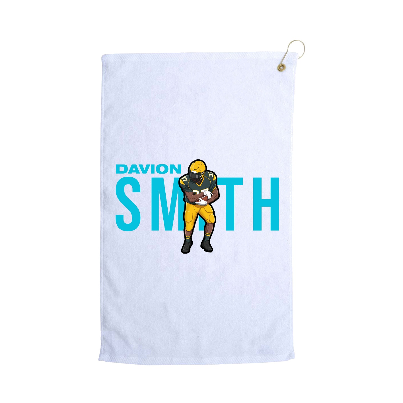 Golf Towel — Player Name in White