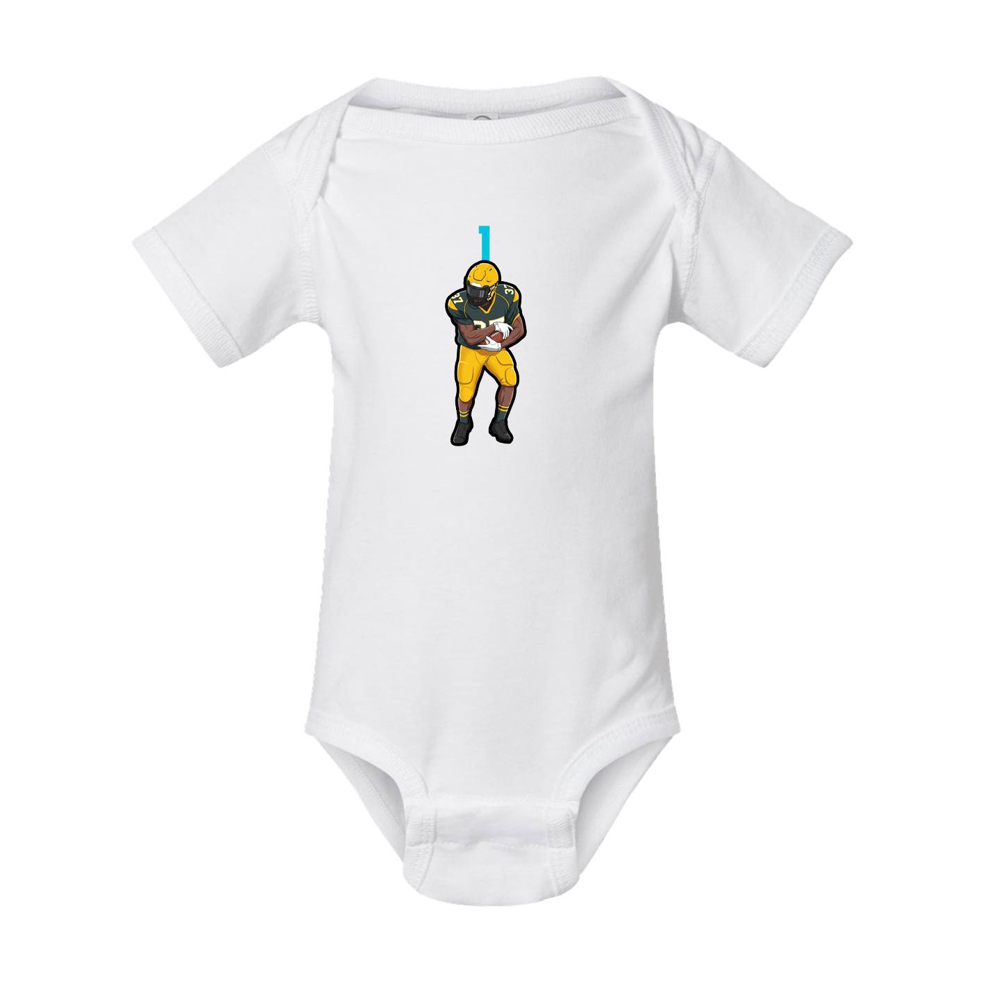 Baby Onesie — Number Top in White