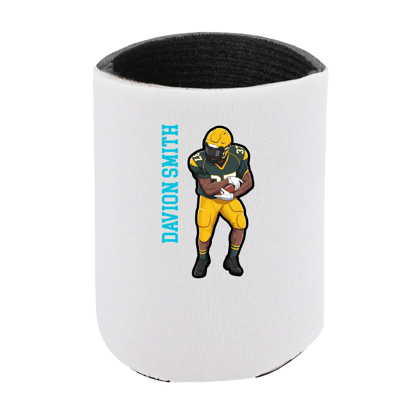 Can Holder — Name Vertical in White