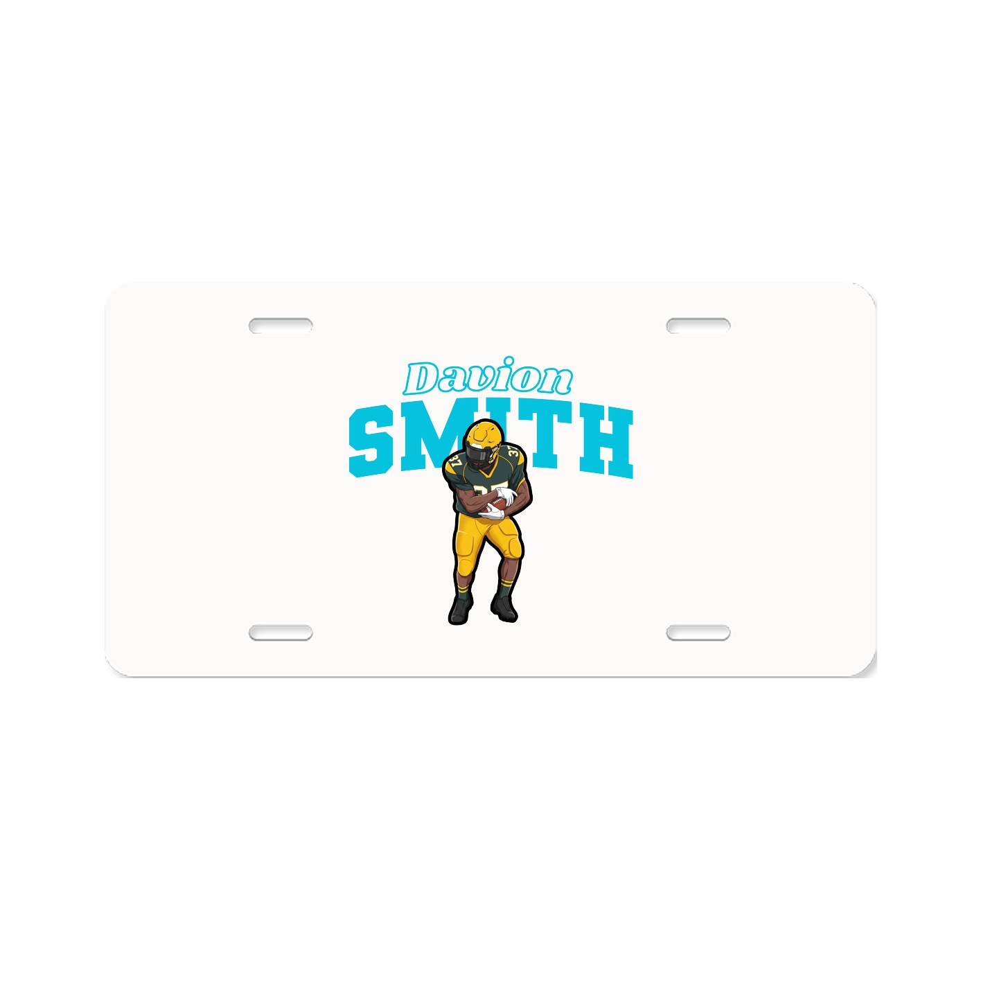 License Plate — Name Arch in Classic