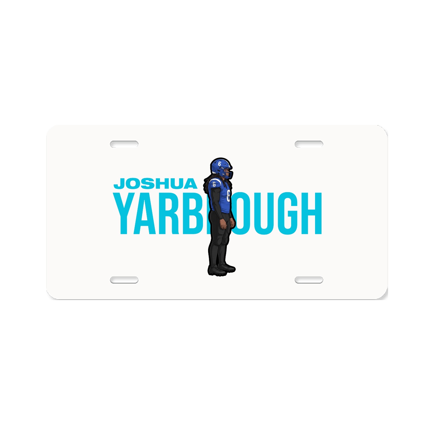 License Plate — Player Name in Classic